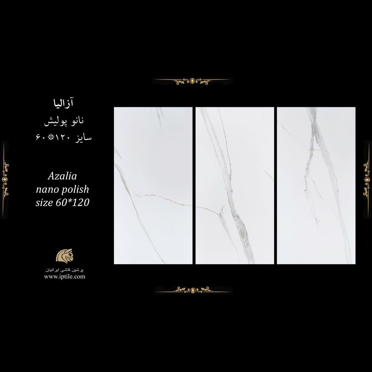 پرسلان ۱۲۰*۶۰ آزالیا شرکت پرشین کاشی ایرانیان   پرشین کاشی ایرانیان